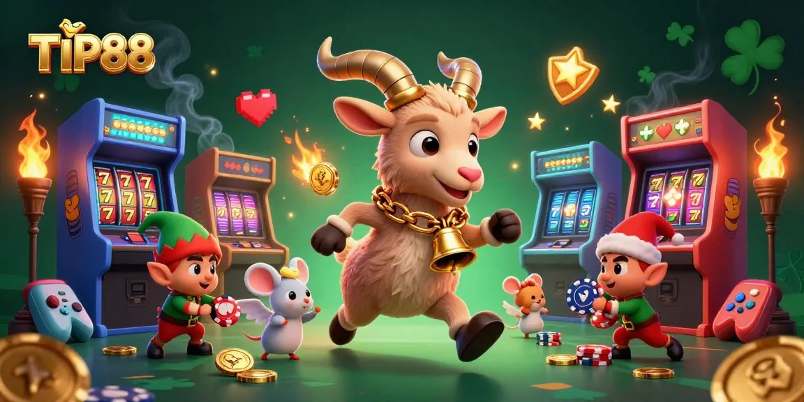 Experience excitement at TIP88's vibrant holiday-horror casino with Krampus and elf gremlins.