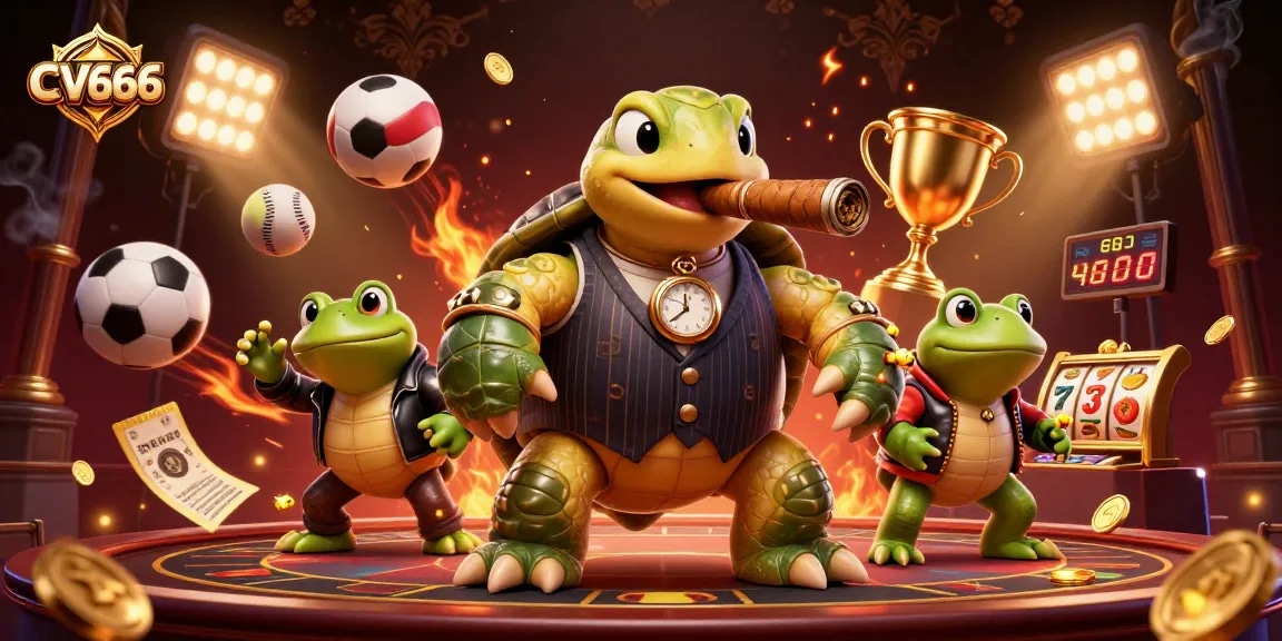 Experience thrilling gaming at CV666 with vibrant characters and dynamic casino elements.