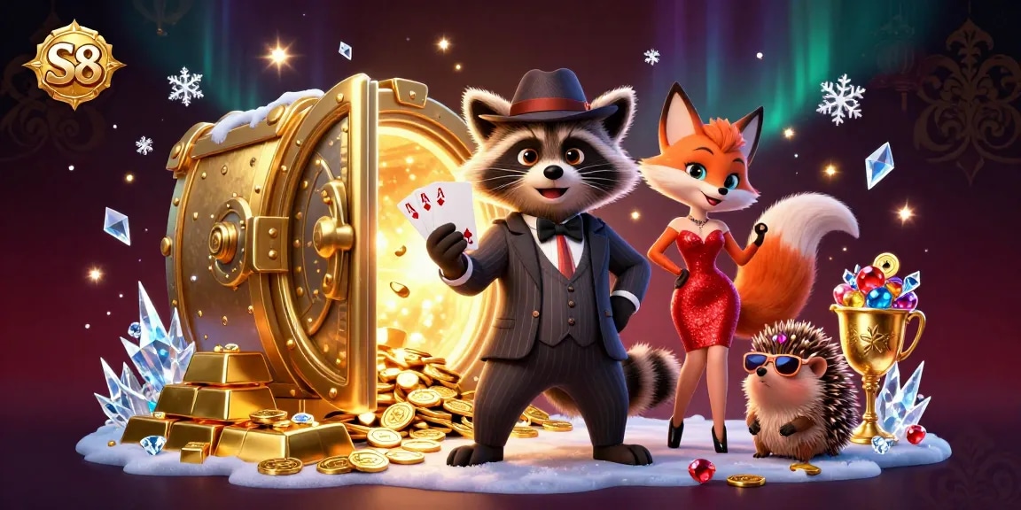 S8 engages players with vibrant slot games in a dynamic casino atmosphere.