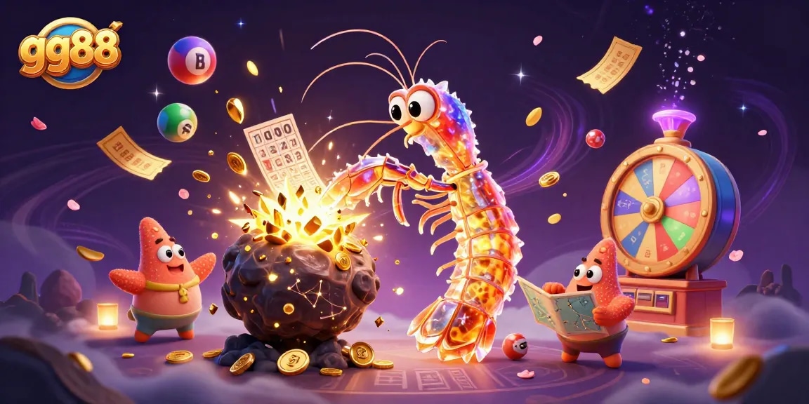 Experience the excitement of gg88 with a vibrant 3D gaming scene full of stunning casino elements.