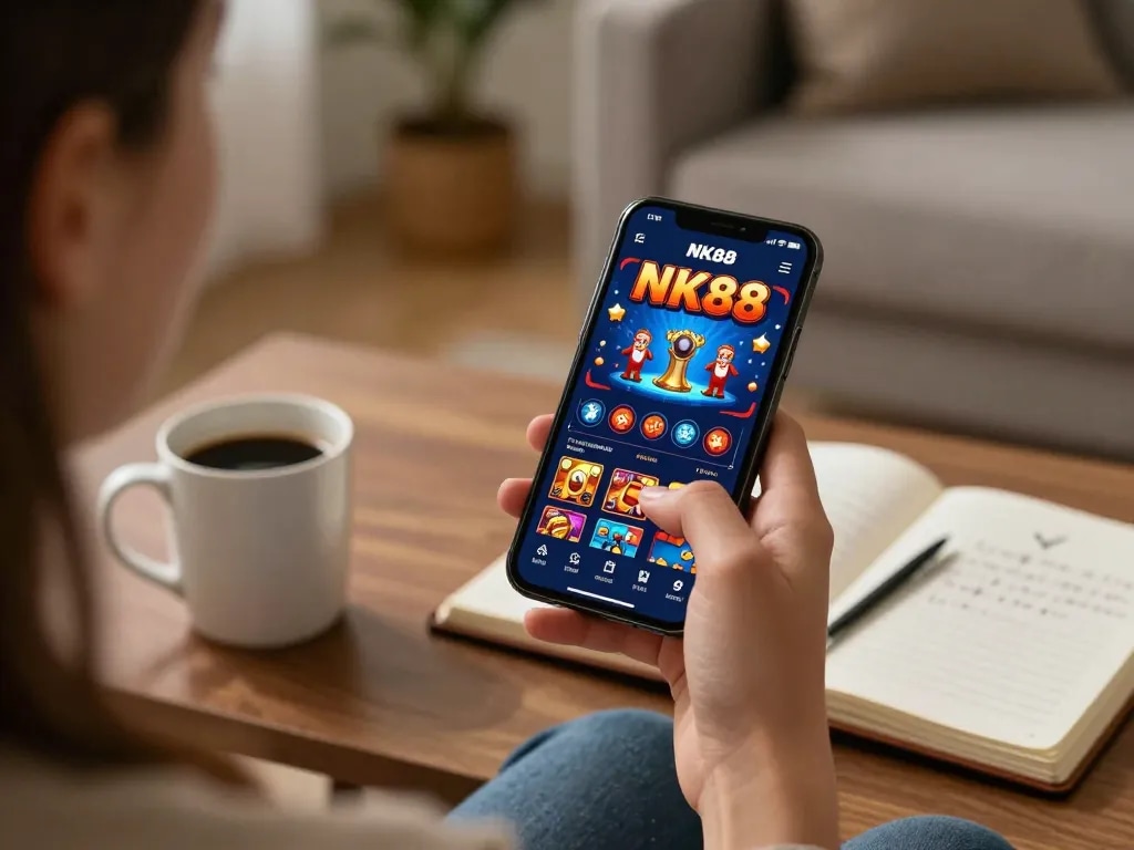 Experience NK88 mobile gaming with vibrant graphics and cozy atmosphere while enjoying responsible play.