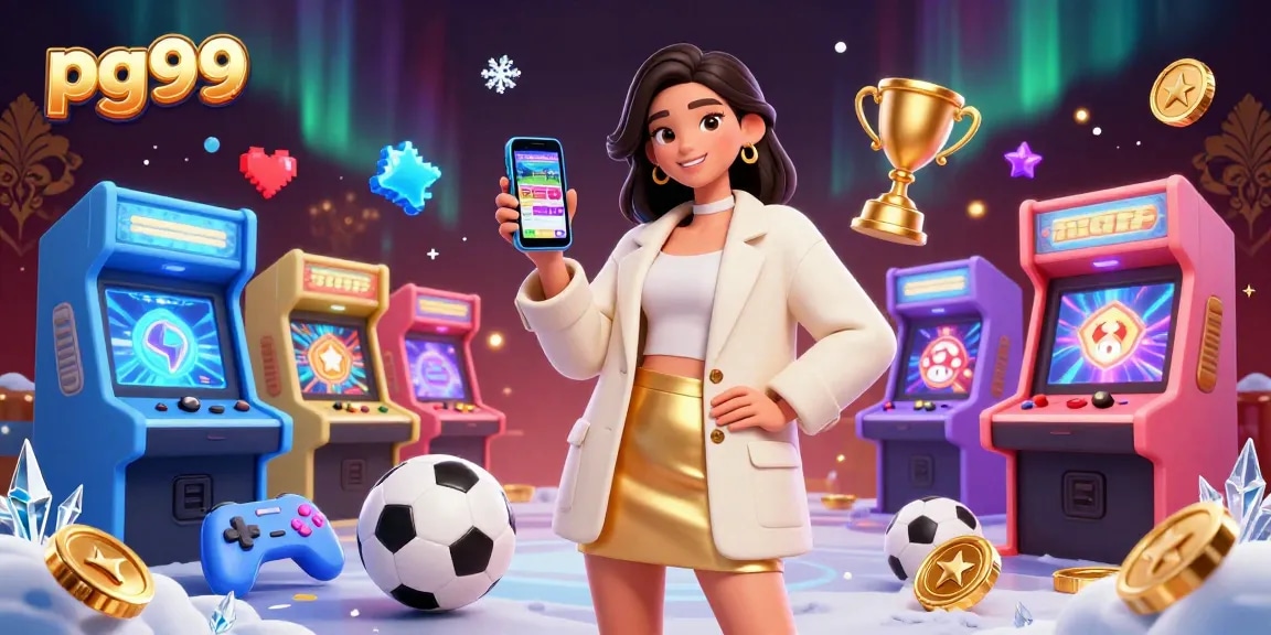 Engage in exciting gameplay with pg99 as a beautiful Asian woman shows a sports betting app.