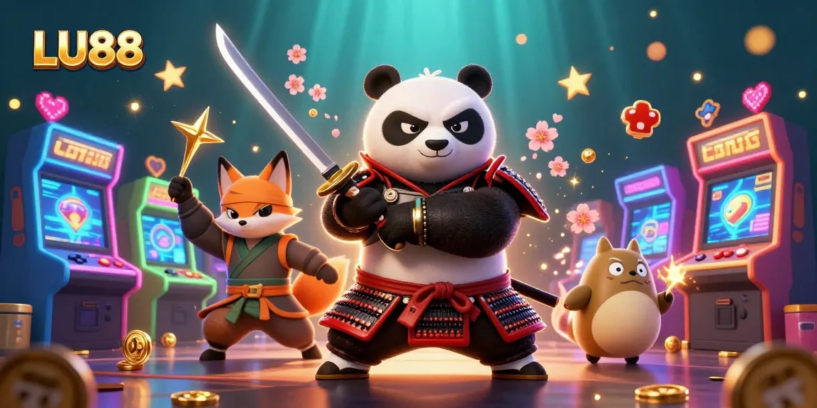 LU88 offers exciting gaming with dynamic characters in a vibrant casino setting.