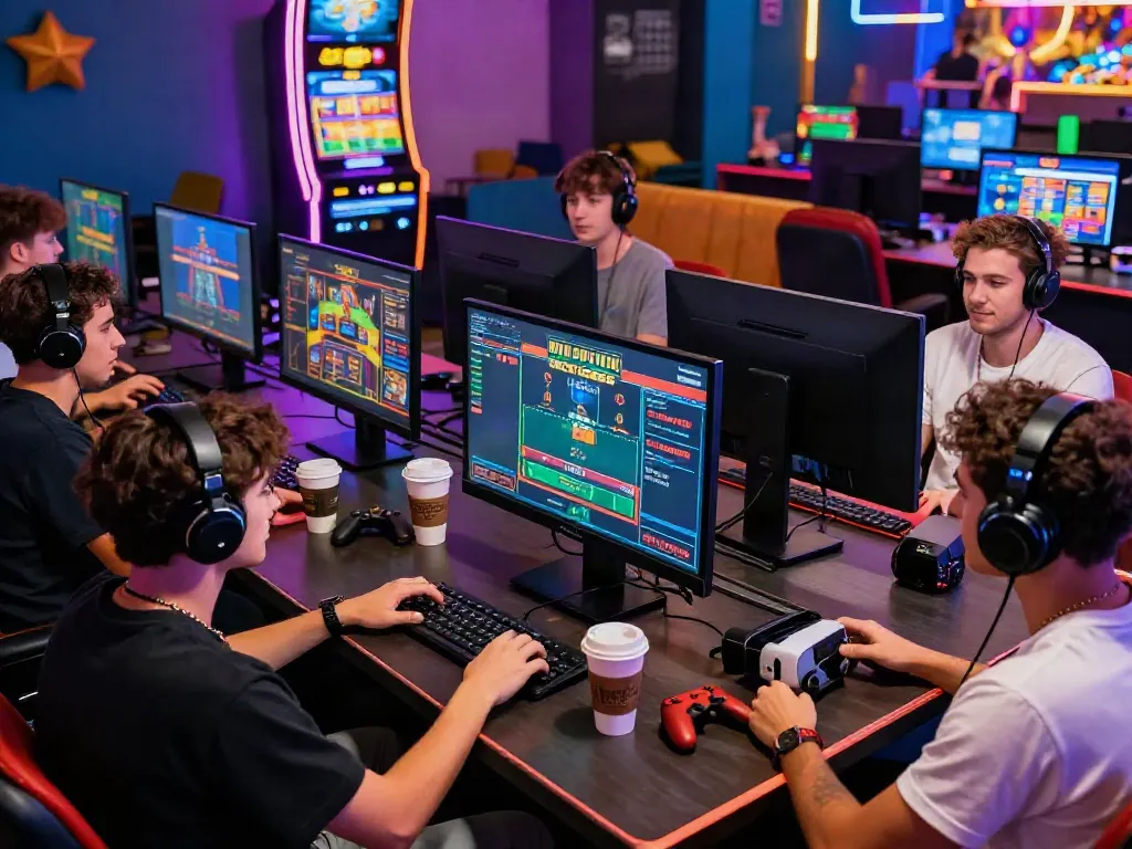 Online gaming excitement at https://man88pro.com/ with players immersed in digital casino games.