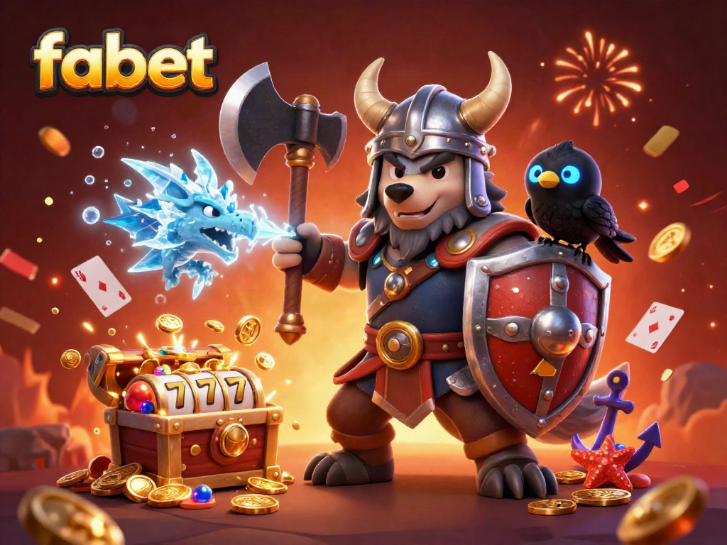 Join the thrilling world of fabet with engaging 3D characters enjoying slots and bounty.