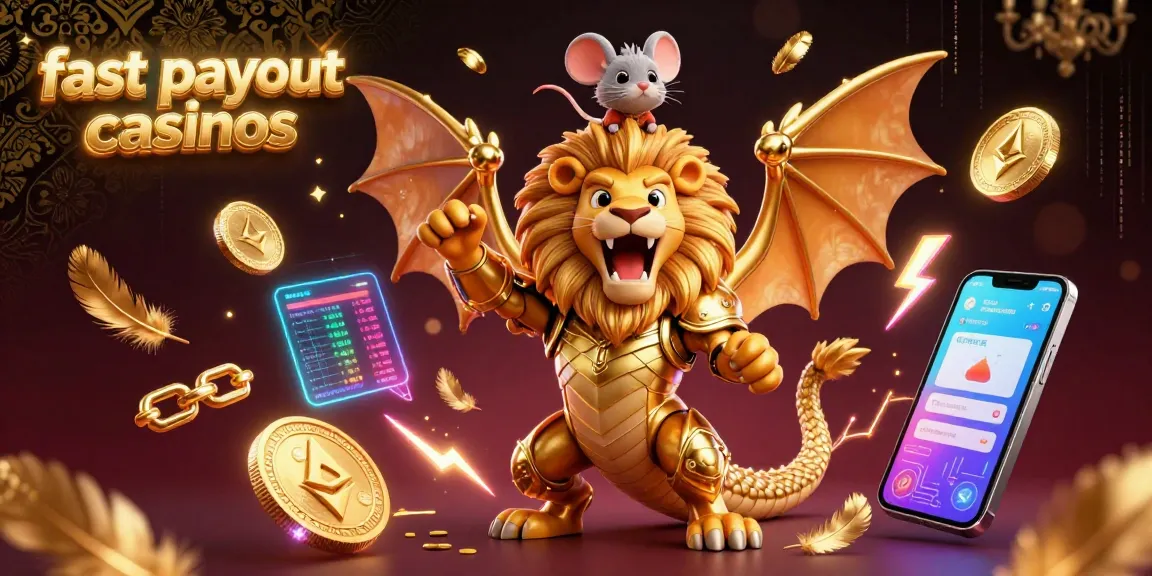 Discover the adventure of fast payout casinos with a roaring chimera and crypto elements!
